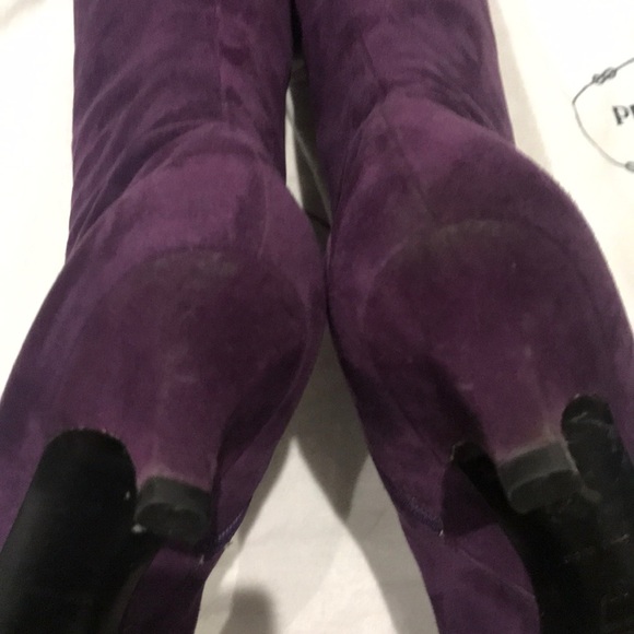 Purple suede Prada Boots - Picture 5 of 8
